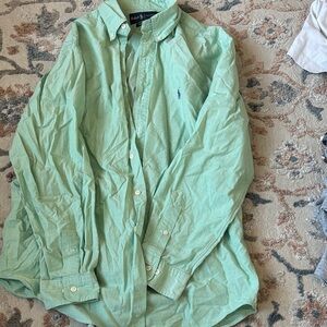 Polo by Ralph Lauren Light Green button down Shirt